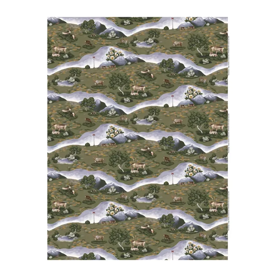 Vaxdukar|Vaxdukar-Arvidssons Textil Renvandring vaxduk, Mörkgrön