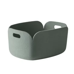 Förvaringskorgar-Muuto Restore förvaringskorg, Dusty green (blekgrön)