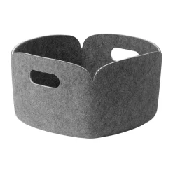 Restore förvaringskorg 28x28 cm, Grey mélange^Muuto New