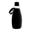 Vattenflaskor-Retap sleeve fodral till flaska 0,8 l, Svart