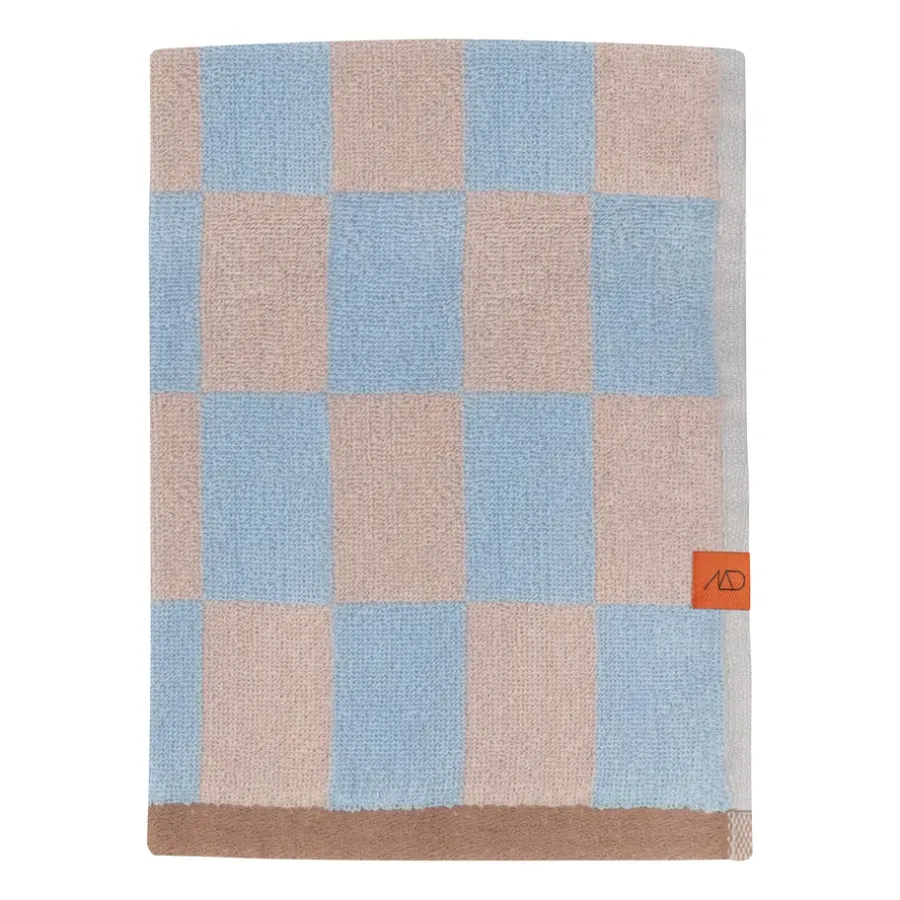 Retro handduk, Light blue, 70x133 cm^Mette Ditmer Online
