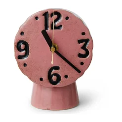 Retro keramikklocka 16,2 cm, Pink^HKliving Clearance