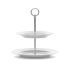 Rhombe kakfat Ø 27 cm, vit^Lyngby Porcelæn