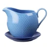 Såssnipor & Såskannor-Lyngby Porcelæn Rhombe såskanna 67 cl, Blå