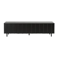 Rib sideboard låg, Soft Black^Normann Copenhagen Clearance