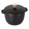 Gjutjärnsgrytor|Grytor-STAUB Rice cocotte gjutjärnsgryta 1,6 L, Svart