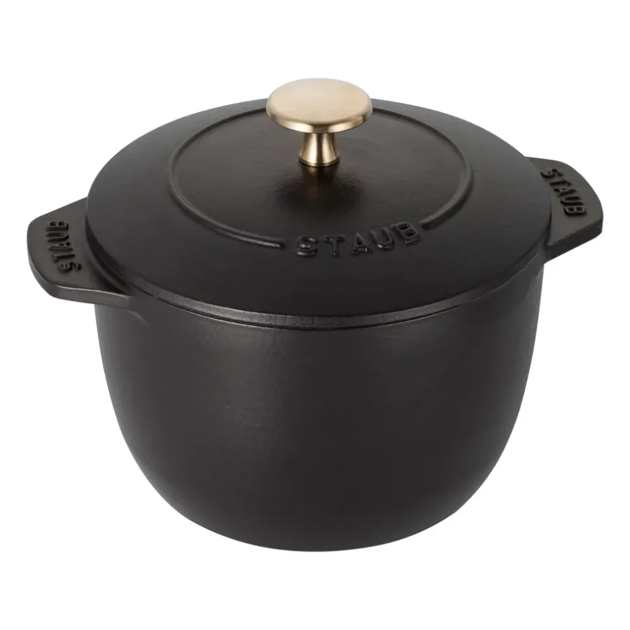 Gjutjärnsgrytor|Grytor-STAUB Rice cocotte gjutjärnsgryta 1,6 L, Svart
