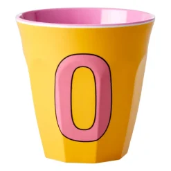 melaminkopp medium bokstav O 30 cl, Yellow^RICE Clearance