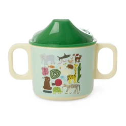 Plastmuggar-RICE wildlife barnmugg med två handtag 25 cl, Mint