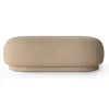 Rico ottoman, Brushed sand^Ferm Living Clearance