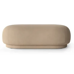 Rico ottoman, Brushed sand^Ferm Living Clearance