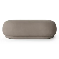 Sittpuffar-Ferm Living Rico ottoman, Brushed warm grey