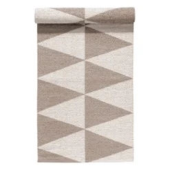 Gångmattor|Utomhusmattor-Scandi Living Rime plastmatta greige, 70x150cm