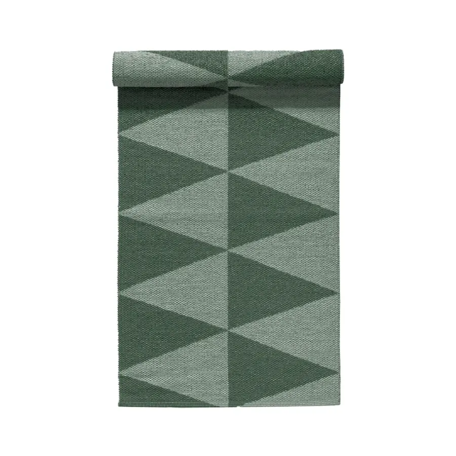 Gångmattor|Utomhusmattor-Scandi Living Rime plastmatta grön, 70x200cm