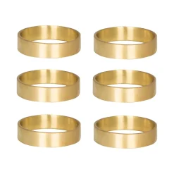 Servettringar & Servettställ-Broste Copenhagen Ring servettring 6-pack, matt mässing