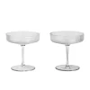Ripple champagneglas 2-pack, klar^Ferm Living Best