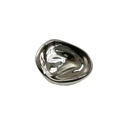 Ripple no. 01 liten knopp, Chrome^Hein Studio Outlet