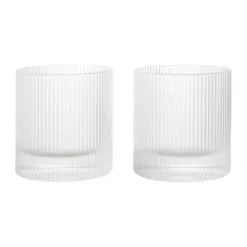 Ripple tumbler glas 25 cl 2-pack, Clear^Ferm Living Online