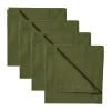 Tygservetter|Tygservetter-Linum Robert servett 4-pack, Mörk olivgrön