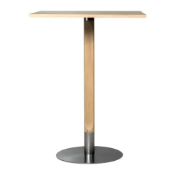 Barbord-Mavis Rod barbord 70x70 cm, Vitpigmenterad mattlackad ek