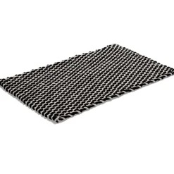 Badrumsmattor-Etol Design Rope matta svart, 50 x 80 cm