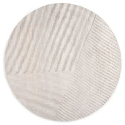 Runda Mattor-Northern Row matta rund Ø200 cm, Ljusgrå