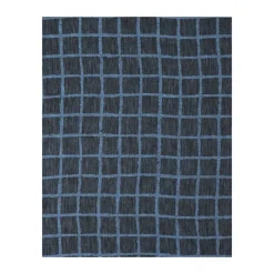 Dukar|Dukar-Fine Little Day Rutig jacquardvävd bordsduk 147x147 cm, Blue-black