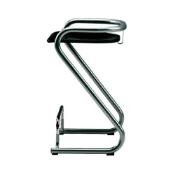 Barstolar-Lammhults S70-3 barpall, Svart-krom