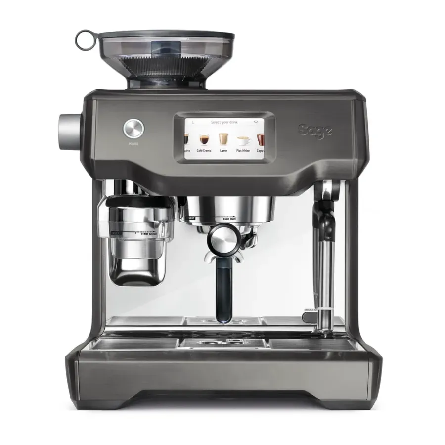 Kaffemaskiner-Sage SES 990 automatisk espressomaskin, Black steel