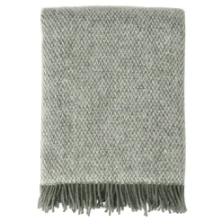 Ullplädar & Ullfiltar-Scandi Living Sandstone ullpläd 130x180 cm, Khaki grön