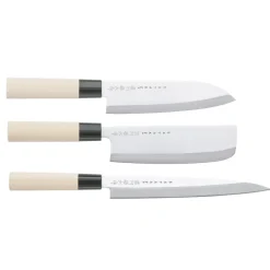 Houcho knivset nakiri, sashimi & santoku, 3 delar^Satake