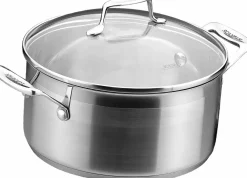 Impact gryta med lock 4,8 L, Rostfritt stål^Scanpan New