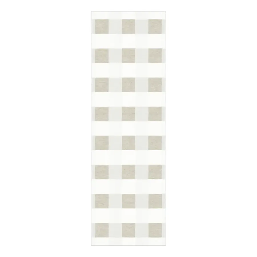 Löpare|Löpare-Ekelund Linneväveri Schack löpare, 35x110 cm