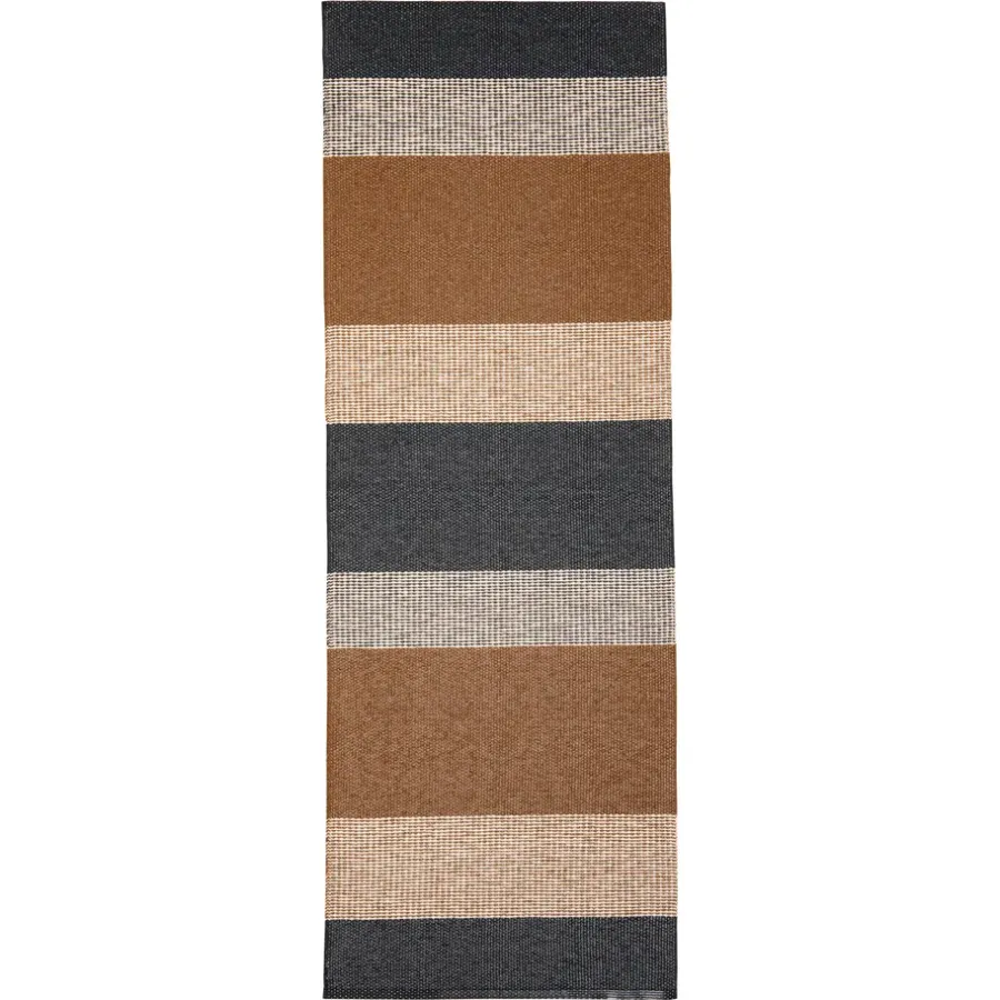 Utomhusmattor|Plastmattor-Brita Sweden Seasons matta cacao (brun-svart), 70x100 cm