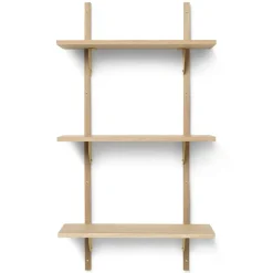Hyllor & Hyllsystem|Hyllor & Hyllsystem-Ferm Living Sector hylla S/L, Ek-mässing