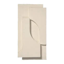 Väggdekorationer-Kristina Dam Studio Serif Relief väggdekoration S, Off white