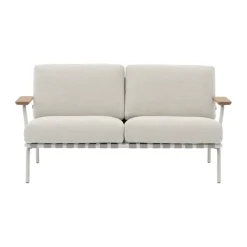 Balkongmöbler·Balkongsoffor|Balkongsoffor-Muuto Settle 2-sits soffa, Laze 1 Grey