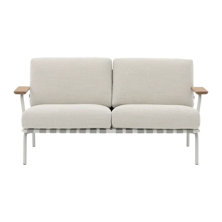 Balkongmöbler·Balkongsoffor|Balkongsoffor-Muuto Settle 2-sits soffa, Laze 1 Grey