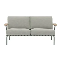 Settle 2-sits soffa, Ribbed Weave 2 Dark green^Muuto Best