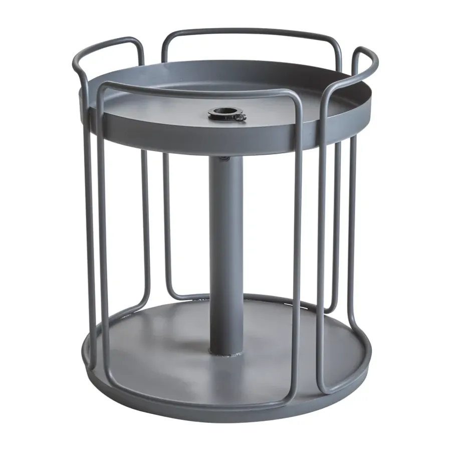 Solskydd·Parasollfötter|Parasollfötter-Brafab Shady sidobord och parasollfot, Anthracite