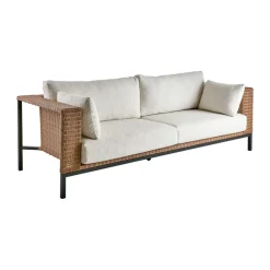 Shell soffa, Teddy rice-svart^Brafab Best