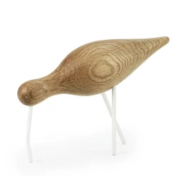 Träfigurer-Normann Copenhagen Shorebird ek-vit, stor