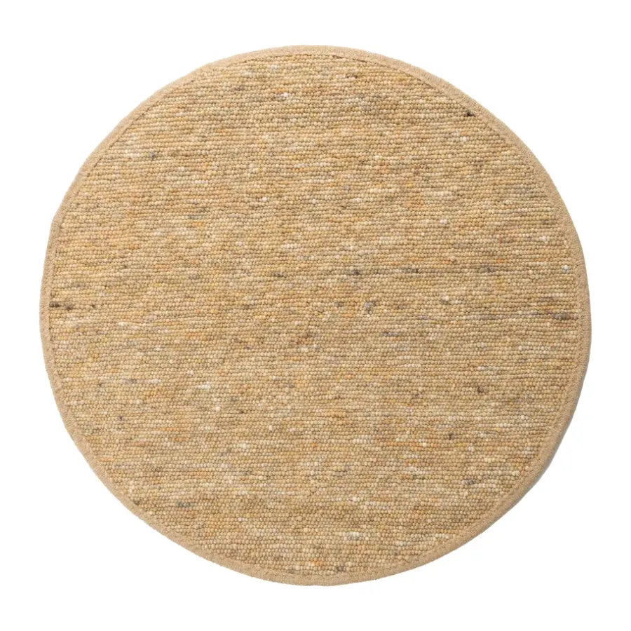 Runda Mattor-Tisca Sierrafil round matta, Gold nr. 261, Ø250 cm