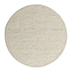 Runda Mattor-Tisca Sierrafil round matta, Natural white nr. 11, Ø300 cm