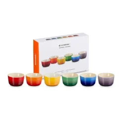 Signature stengods miniramekin 6-delar, Rainbow^Le Creuset Hot