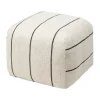 Sigrid puff, Light beige-black, 50x50 cm^Broste Copenhagen Sale