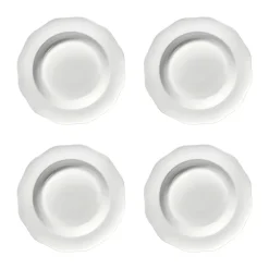 Djupa Tallrikar-Serax Silhouette pasta tallrik Ø22 cm 4-pack, White