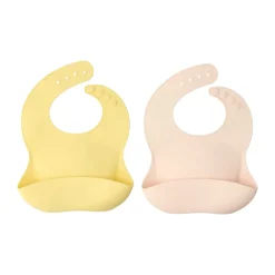 Haklappar-Scandi Living Silly haklapp silikon 2-pack, Blush-lemon