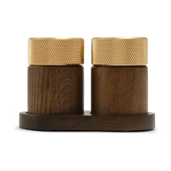 Salt- & Pepparkvarnar|Saltkar & Pepparkar-Gejst Sina salt-och pepparkvarn 6 cm, Mörk ask-mässing