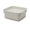 Diskställ-Brabantia Sinkside diskbalja med torkbricka 34x37 cm, Ljusgrå